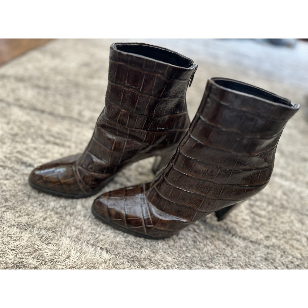 Women's Claudia Ciuti Brown Boots Size 9.5‎ - Picture 2 of 9